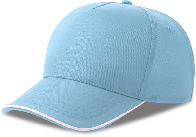 Atlantis Recy Five Piping Cap – Light Blue / White