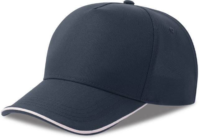 Atlantis Recy Five Piping Cap – White / Navy