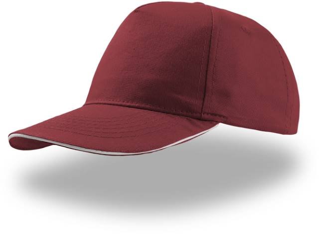 Atlantis Start Five Sandwich Cap – Burgundy / White
