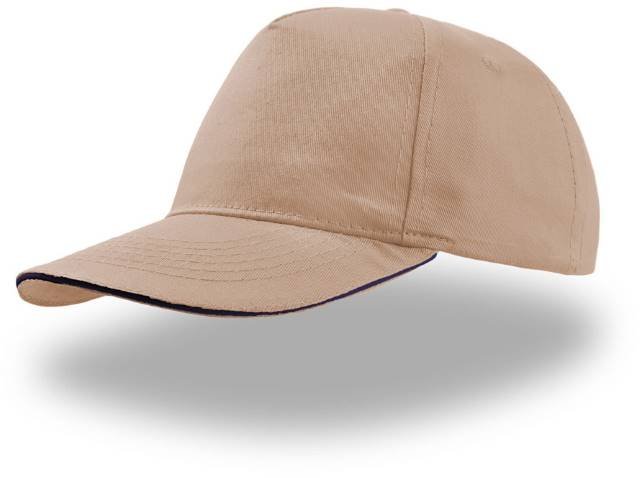 Atlantis Start Five Sandwich Cap – Khaki / Navy