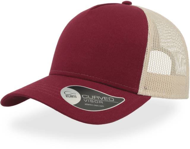 Atlantis Rapper Cotton Cap – Burgundy / Stone
