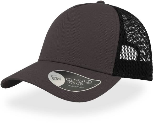 Atlantis Rapper Cotton Cap – Dark Grey / Black