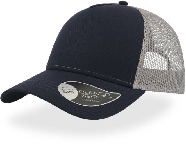 Atlantis Rapper Cotton Cap – Navy / Grey