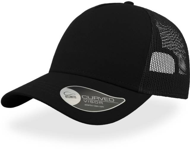 Atlantis Rapper Cotton Cap – Black / Black