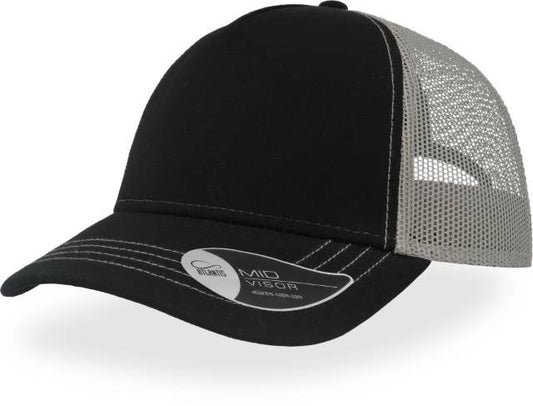 Atlantis Rapper Canvas Cap – Black / Grey