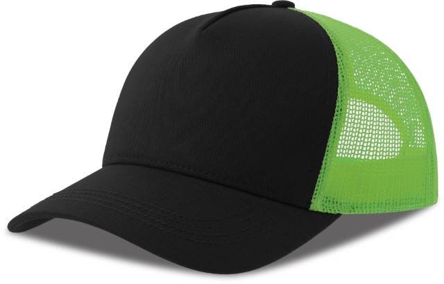 Atlantis Rapper Cotton-S Cap – Black / Green Fluo