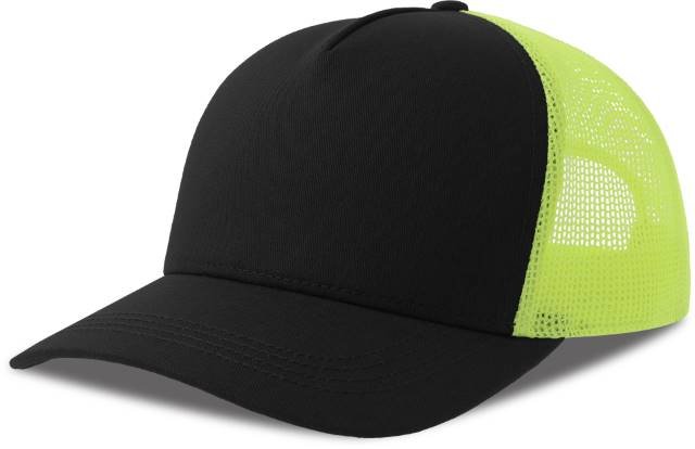Atlantis Rapper Cotton-S Cap – Black / Yellow Fluo