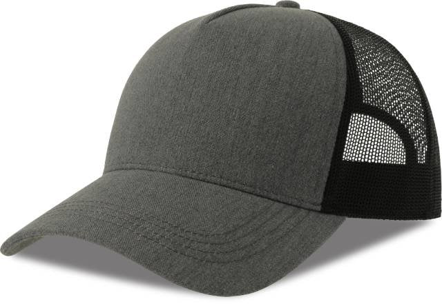 Atlantis Rapper Cotton-S Cap – Grey Melange / Black