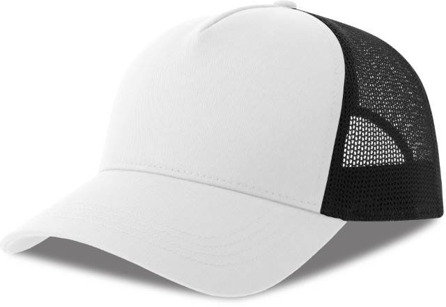 Atlantis Rapper Cotton-S Cap – White / Black