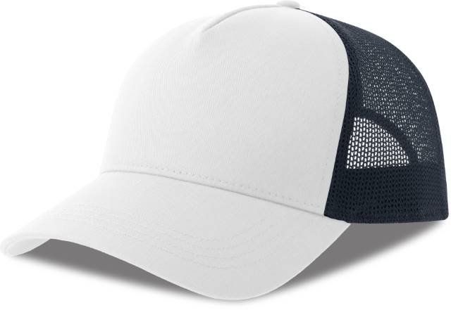 Atlantis Rapper Cotton-S Cap – White / Navy
