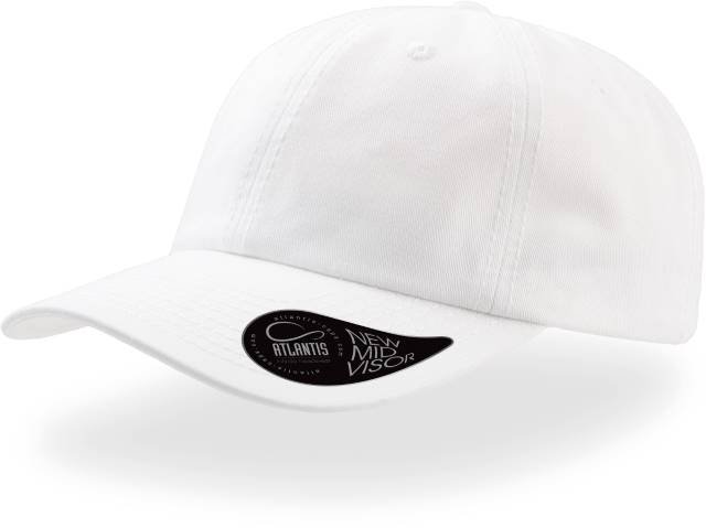 Atlantis Dad Hat Destroyed-S – White