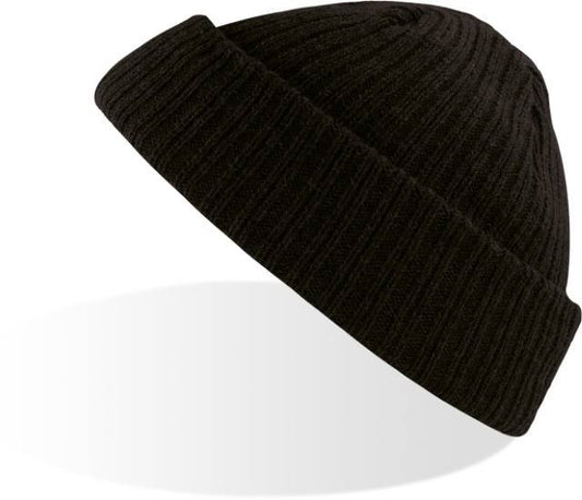 Atlantis Docker Beanie – Black Melange