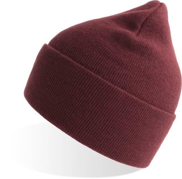 Atlantis Pure Beanie – Burgundy Melange