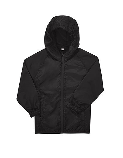 B&C BE INSPIRED Kids #Reset Windbreaker – Black