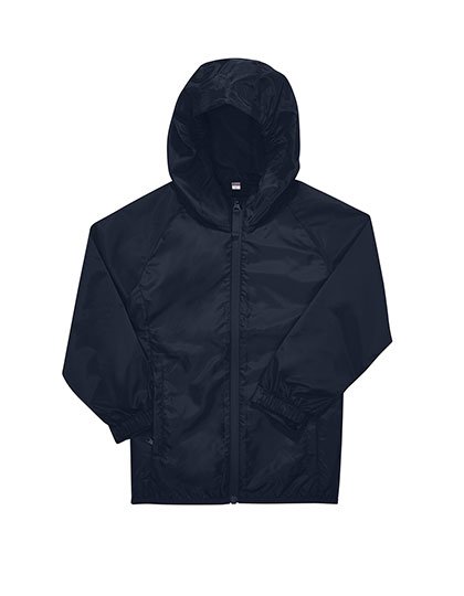 B&C BE INSPIRED Kids #Reset Windbreaker – Navy
