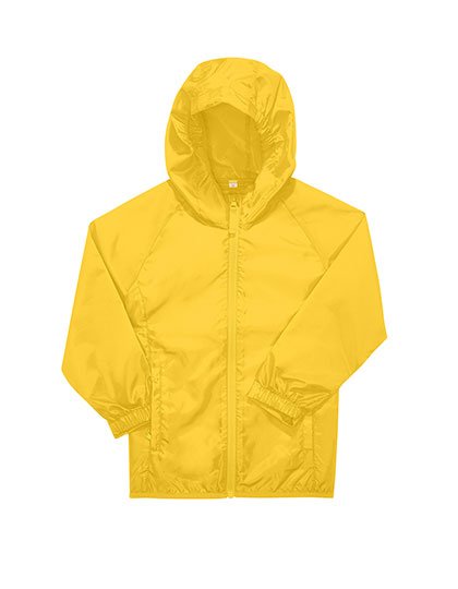 B&C BE INSPIRED Kids #Reset Windbreaker – Pop Yellow