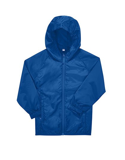 B&C BE INSPIRED Kids #Reset Windbreaker – Royal Blue