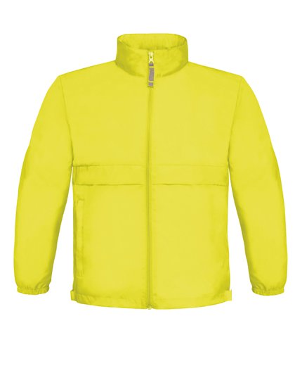 B&C COLLECTION Kids' Jacket Sirocco – Ultra Yellow