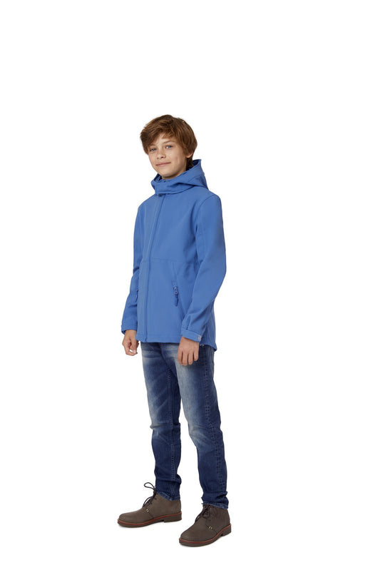 B&C COLLECTION Kids' Hooded Softshell Jacket
