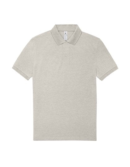 B&C BE INSPIRED My Polo 210 – Heather Grey Fog