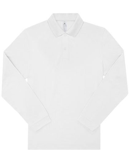 B&C BE INSPIRED My Polo 210 Long Sleeve – White