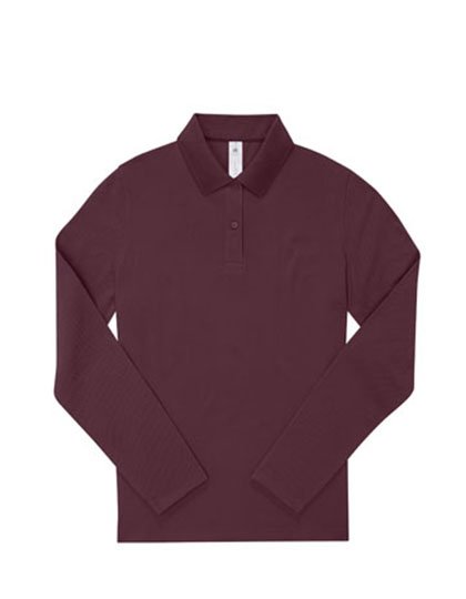 B&C BE INSPIRED My Polo 180 Long Sleeve /Women – Burgundy