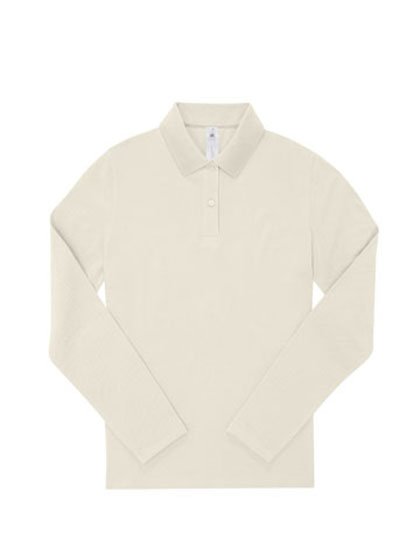 B&C BE INSPIRED My Polo 180 Long Sleeve /Women – Off White