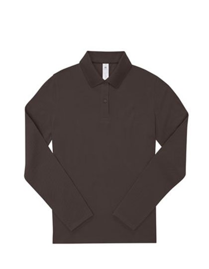 B&C BE INSPIRED My Polo 180 Long Sleeve /Women – Roasted Coffee