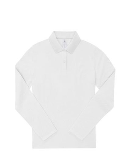 B&C BE INSPIRED My Polo 180 Long Sleeve /Women – White