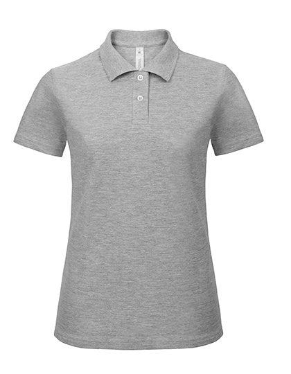 B&C BE INSPIRED Women's Polo ID.001 – Heather Grey