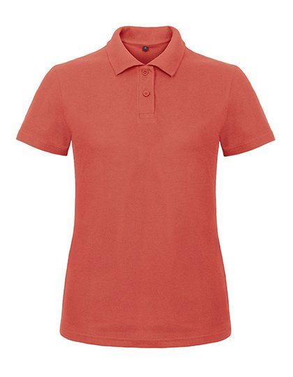 B&C BE INSPIRED Women's Polo ID.001 – Pixel Coral
