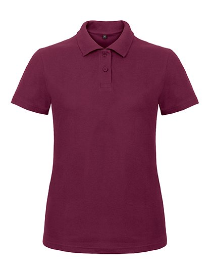 B&C BE INSPIRED Women's Polo ID.001 – Wine