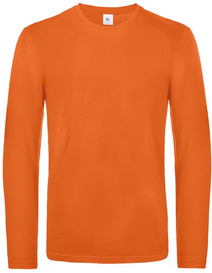 B&C BE INSPIRED Men's T-Shirt #E190 Long Sleeve – Urban Orange