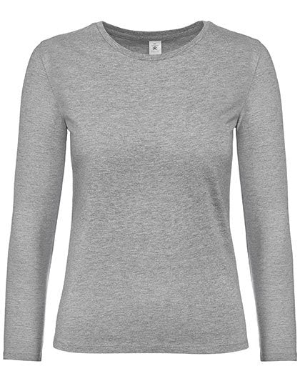 B&C BE INSPIRED Women's T-Shirt #E190 Long Sleeve – Sport Grey (Heather)