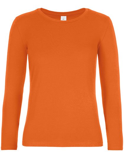 B&C BE INSPIRED Women's T-Shirt #E190 Long Sleeve – Urban Orange