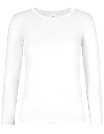 B&C BE INSPIRED Women's T-Shirt #E190 Long Sleeve – White