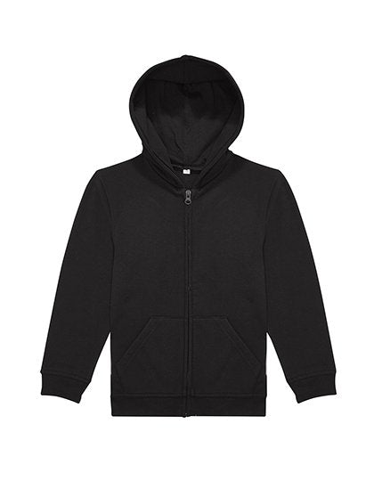 B&C BE INSPIRED Kids ID.334 Zip Hood – Black