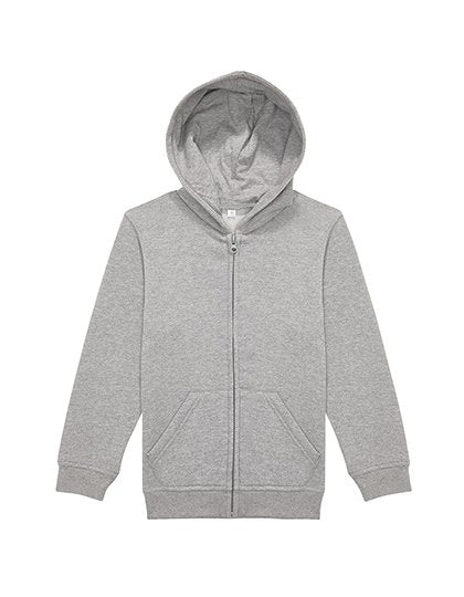 B&C BE INSPIRED Kids ID.334 Zip Hood – Sport Grey (Heather)
