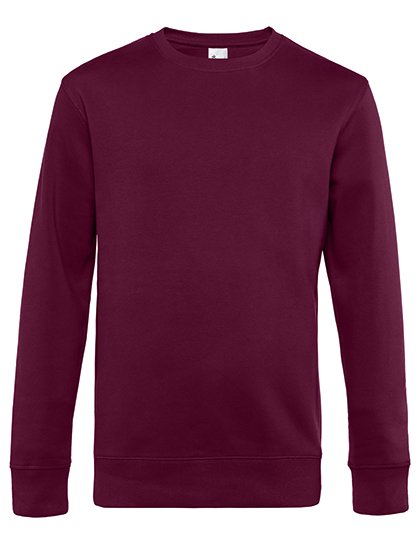 B&C BE INSPIRED KING Crew Neck Sweat_° – Dark Cherry
