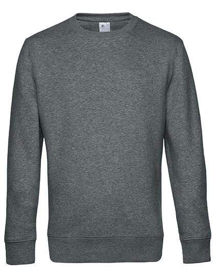 B&C BE INSPIRED KING Crew Neck Sweat_° – Heather Mid Grey