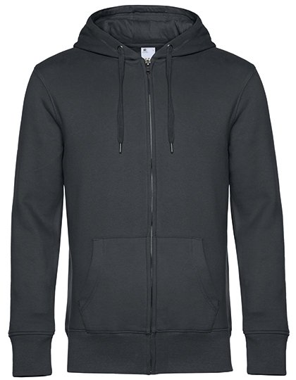B&C BE INSPIRED KING Zipped Hood Jacket_° – Asphalt
