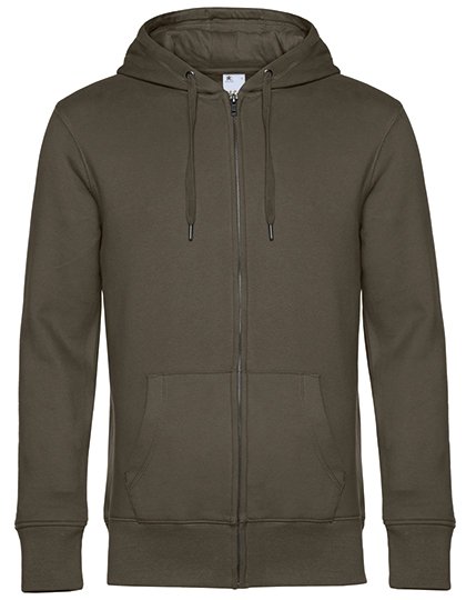 B&C BE INSPIRED KING Zipped Hood Jacket_° – Khaki