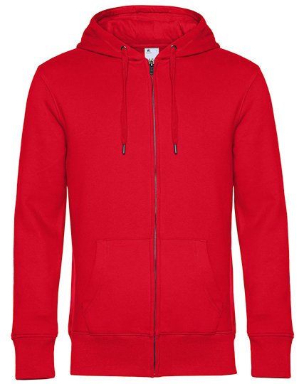 B&C BE INSPIRED KING Zipped Hood Jacket_° – Red