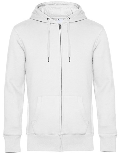 B&C BE INSPIRED KING Zipped Hood Jacket_° – White