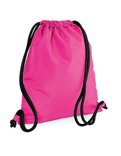 BagBase Icon Gymsac – Fuchsia / Black