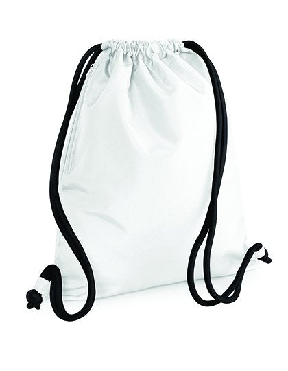 BagBase Icon Gymsac – White / Black