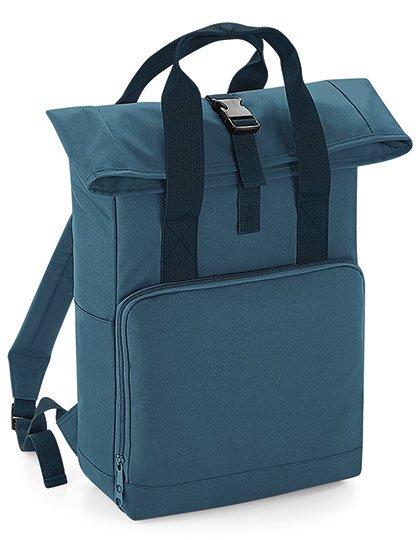 BagBase Twin Handle Roll-Top Backpack – Airforce Blue