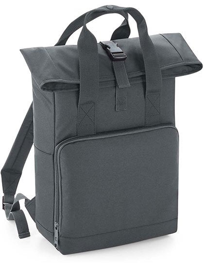BagBase Twin Handle Roll-Top Backpack – Graphite Grey