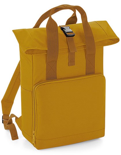 BagBase Twin Handle Roll-Top Backpack – Mustard