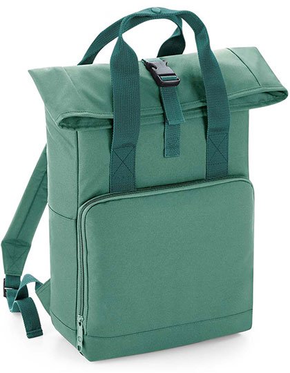 BagBase Twin Handle Roll-Top Backpack – Sage Green